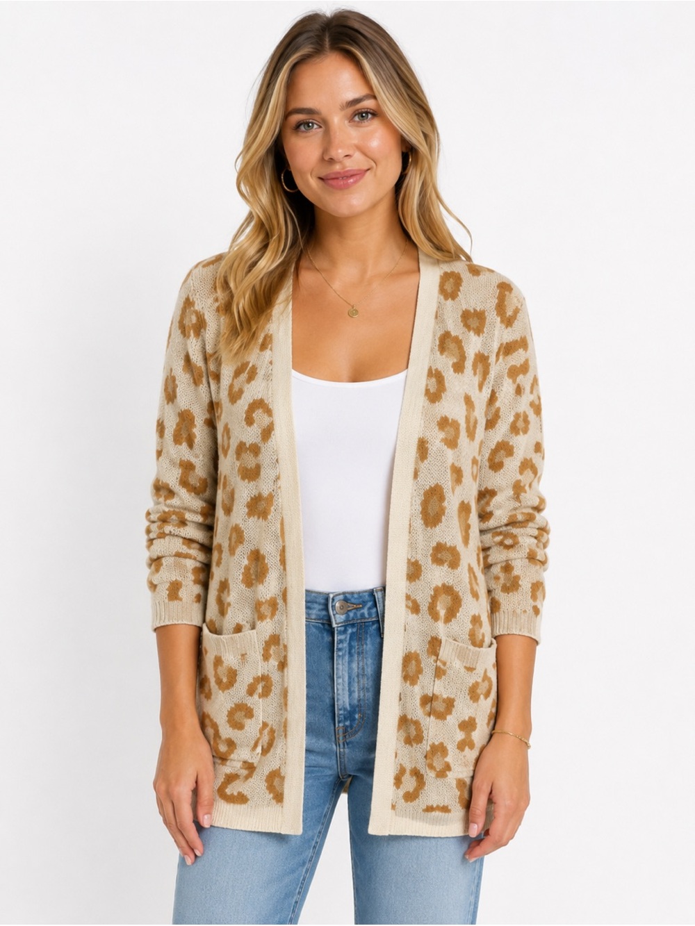 Hayden Leopard Print Women's Cardigan